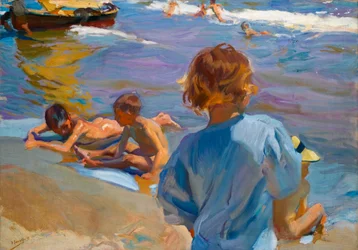 Bambini sulla spiaggia, Valencia